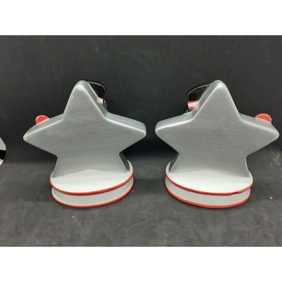 Clay Art FELIX THE CAT Millennium 2000 Salt and Pepper Shakers 1997  NEVER USED - Picture 2 of 2